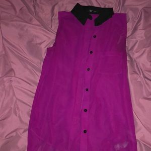 See through sheer blouse